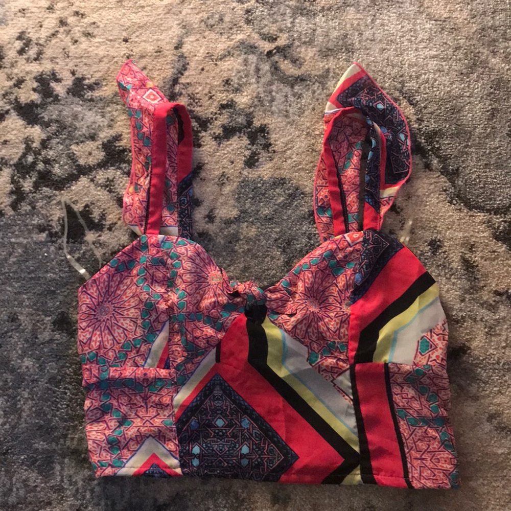 Multi colored crop NWT